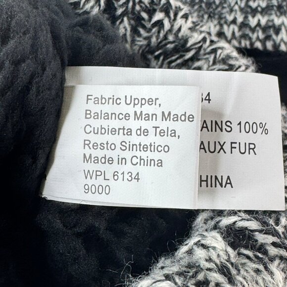 NWT Muk Luks Womens Janie Boot Size 8 Black Knit Cuff Button Accent - Picture 6 of 10